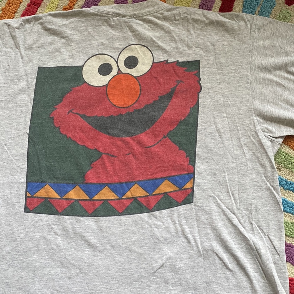 Vintage Sesame Street Elmo Single Stitch Graphic T-shirt
